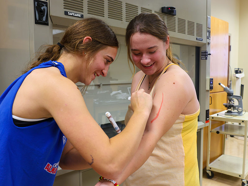 photo of exercise science and kinesiology class