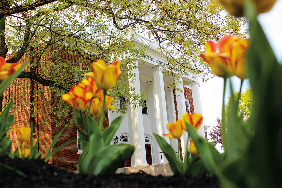 photo of spring campus scenery