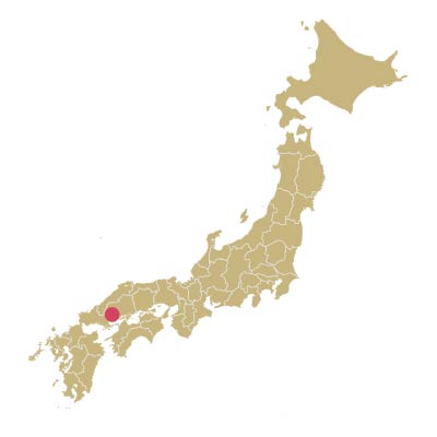 illustration of Japan on map