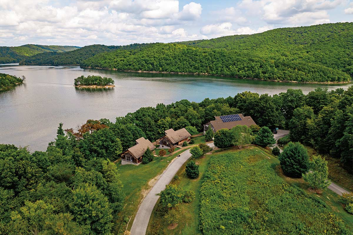 aerial photo of the Raystown Field Station