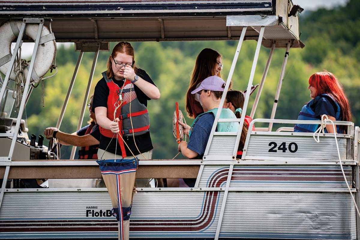 photo of water sampling at Raystown Lake