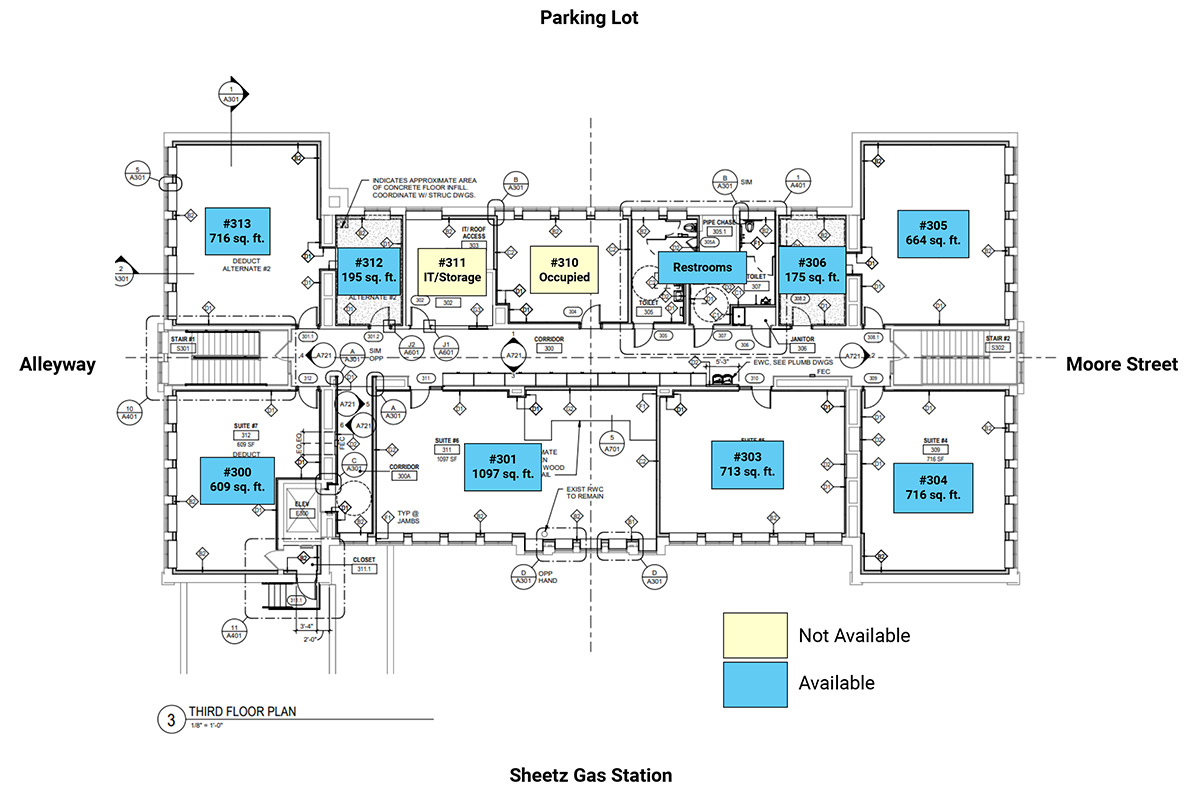 Diagram of Sill 3rd Floor